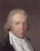 unknow artist Portrait of a man,head and shoulders,wearing a grey jacket and a white cravat oil